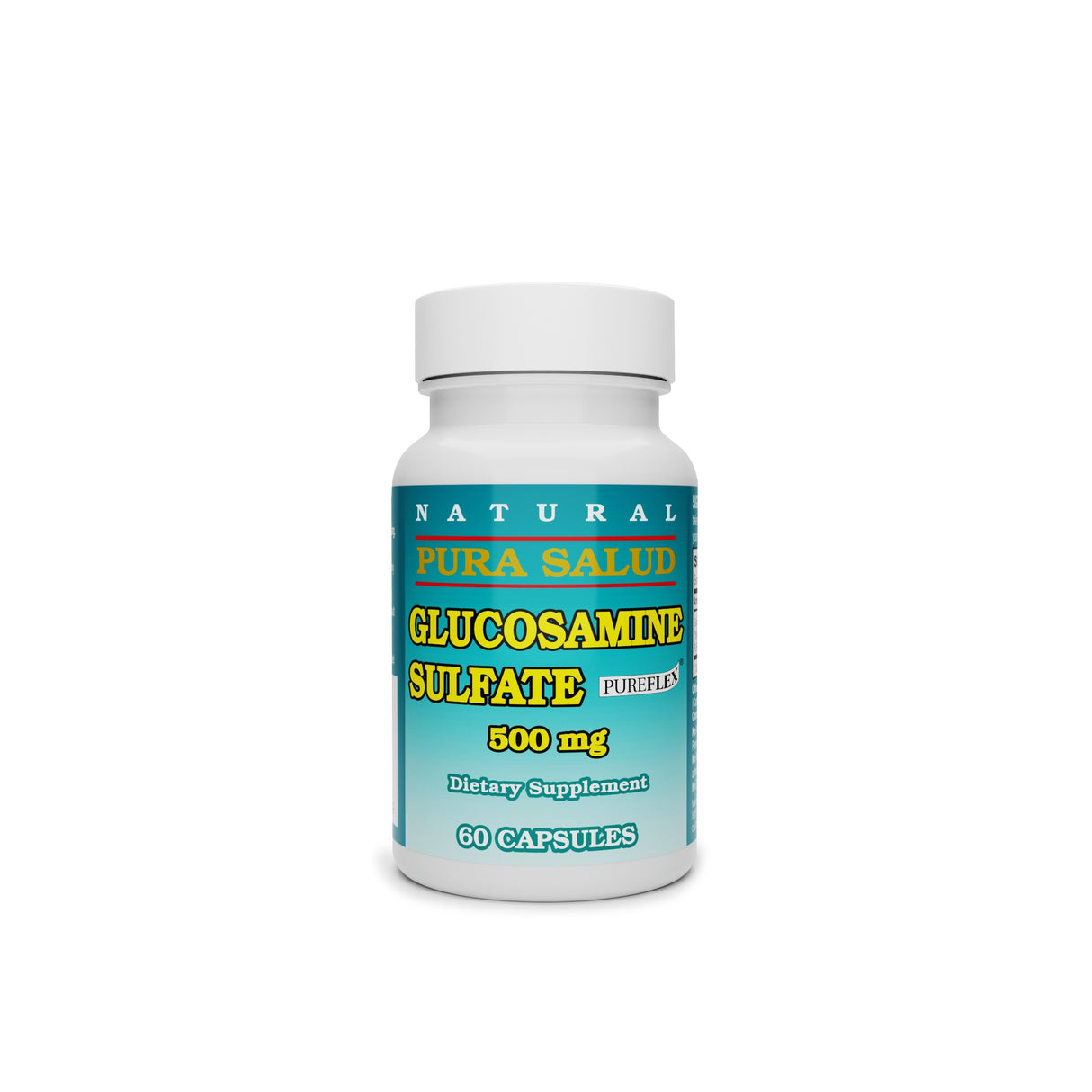 Joint Health Supplement Pura Salud™ Glucosamine HCI 500 mg Strength Capsule 60 per Bottle - BeHope
