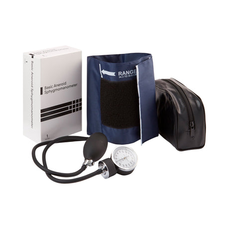 Aneroid Sphygmomanometer Unit BASIC Large Adult Cuff Nylon Cuff 34 - 50 cm Pocket Aneroid - BeHope