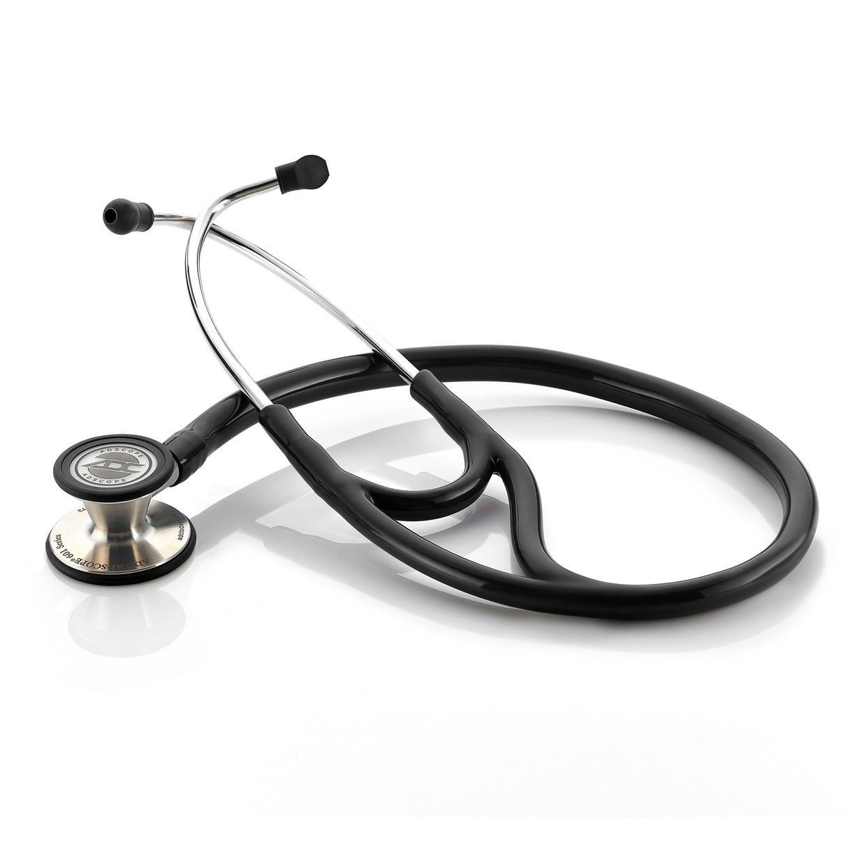 Cardiology Stethoscope Adscope® 601 Black 1-Tube 19 Inch Tube Convertible Chestpiece - BeHope