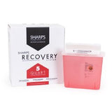 Mailback Sharps Container Sharps Recovery System™ Translucent Red Base 12-1/4 L X 4-3/4 W X 10-1/2 H Inch Horizontal Entry 1.35 Gallon - BeHope