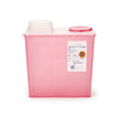 Sharps Container Monoject™ Red Base 10-9/10 H X 10-1/2 W X 6-3/4 D Inch Vertical Entry 2 Gallon - BeHope