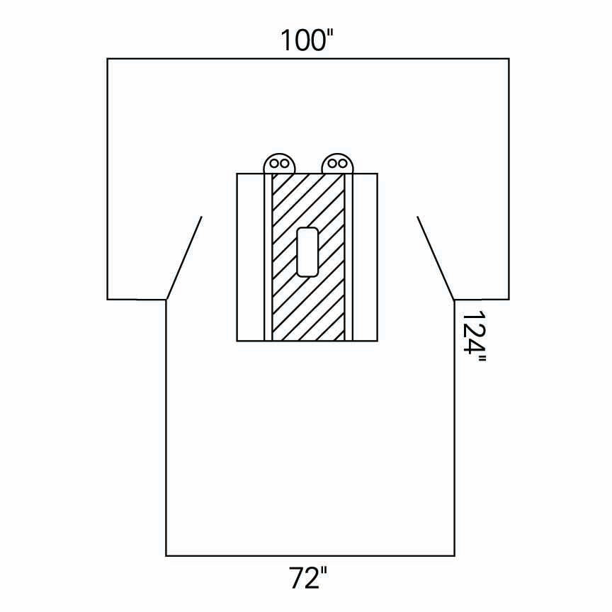 Abdominal Drape Laparotomy Drape 100 W X 72 W X 124 L Inch Sterile - BeHope