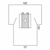 Abdominal Drape Laparotomy Drape 100 W X 72 W X 124 L Inch Sterile - BeHope