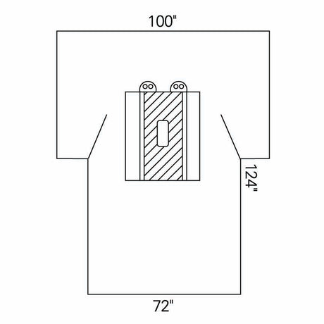 Abdominal Drape Laparotomy Drape 100 W X 72 W X 124 L Inch Sterile - BeHope