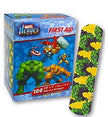 Adhesive Strip Plastic Kid Design (The Hulk) 3/4 X 3 Inch Sterile - BeHope