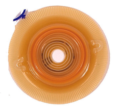 Ostomy Barrier Assura® Xpro Trim to Fit, Extra Extended Wear Silicone Based Adhesive 60 mm Flange Blue Code System Synthetic Resin 3/4 to 1-3/4 Inch Opening - BeHope