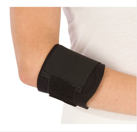 Elbow Support PROCARE® Large Contact Closure Tennis Left or Right Elbow 11 to 14 Inch Circumference Black - BeHope
