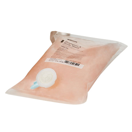 Shampoo and Body Wash McKesson 1,000 mL Dispenser Refill Bag Apricot Scent - BeHope