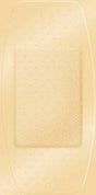 Adhesive Strip American® White Cross Stat Strip® 2 X 4 Inch Fabric Rectangle Tan Sterile - BeHope
