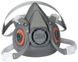 3M™ 6000 Reusable Respirator Industrial Half Face 4 Point Adjustable Head Strap Medium Gray - BeHope