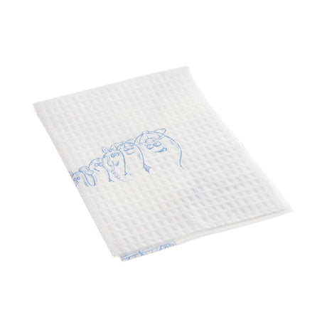 Procedure Towel Tidi® Choice 13 W X 18 L Inch White / Blue Cartoon Toes NonSterile - BeHope