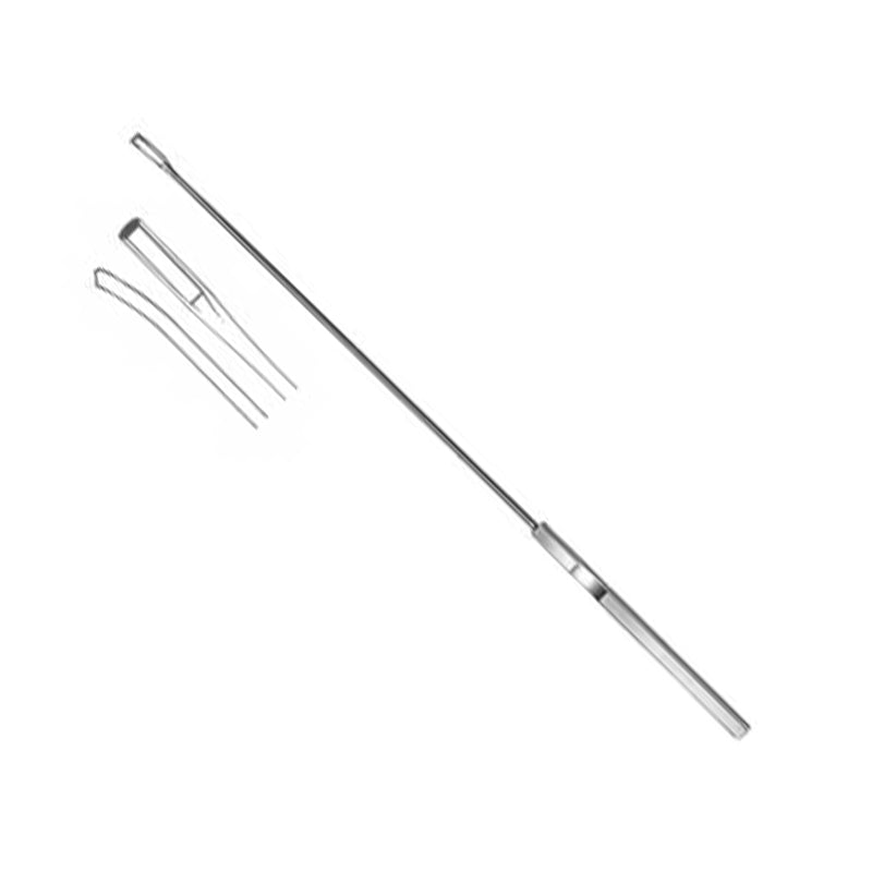Endocervical Biopsy Curette Symmetry® Kevorkian Younge Flat Handle Rectangular Fenestrated Tip - BeHope