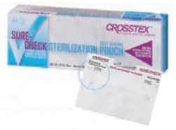 Sterilization Pouch Sure-Check® Ethylene Oxide (EO) Gas / Steam 7-1/2 X 13 Inch Transparent Self Seal Film - BeHope