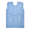 Patient Exam Gown Medium / Large Blue Disposable - BeHope