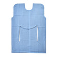 Patient Exam Gown Medium / Large Blue Disposable - BeHope