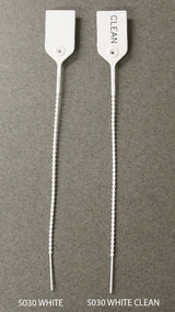 Tamper Evident Seal Pull-Tight Loks UnNumbered White Plastic 9 Inch - BeHope