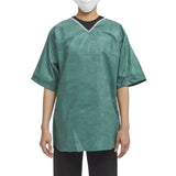 Patient Shirt Medium Green Without Pockets Short Sleeve Unisex - BeHope