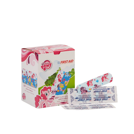 Adhesive Strip Stat Strip® Plastic Kid Design (My Little Pony) 3/4 X 3 Inch Sterile - BeHope