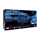 Exam Glove Diamond Grip™ X-Large NonSterile Latex Standard Cuff Length Textured Fingertips White Not Rated - BeHope