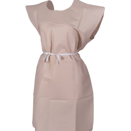 Patient Exam Gown McKesson One Size Fits Most Peach Disposable - BeHope