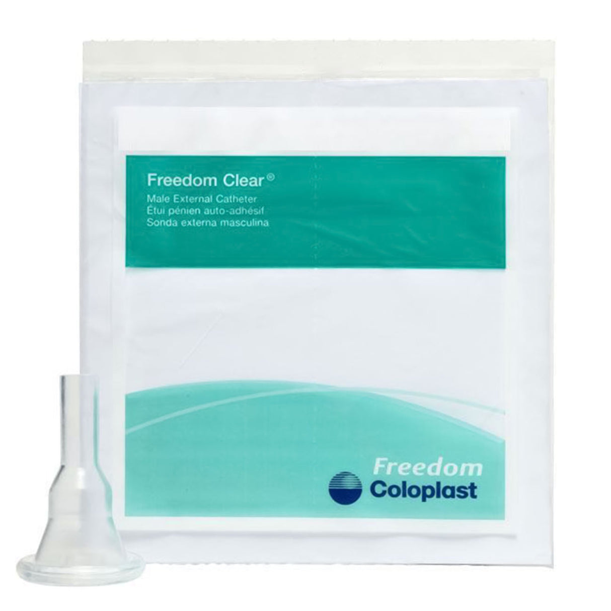 Male External Catheter Freedom® Self-Adhesive Strip Silicone Small - BeHope