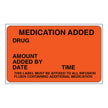 Pre-Printed Label Shamrock Anesthesia Label Fluorescent Red MEDICATION ADDED / DRUG / AMOUNT / ADDED BY / DATE TIME / THIS LABEL MUST BE AFFIXED TO ALL INFUSION / FLUIDS CONTAINING ADDITIONAL MEDICATION Black Medication Instruction 1-1/2 X 2-1/2 Inch - BeHope