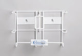 Glove Box Holder Countertips™ Horizontal or Vertical Mounted 2-Box Capacity White 7-1/2 X 11-3/4 Inch Coated Wire - BeHope
