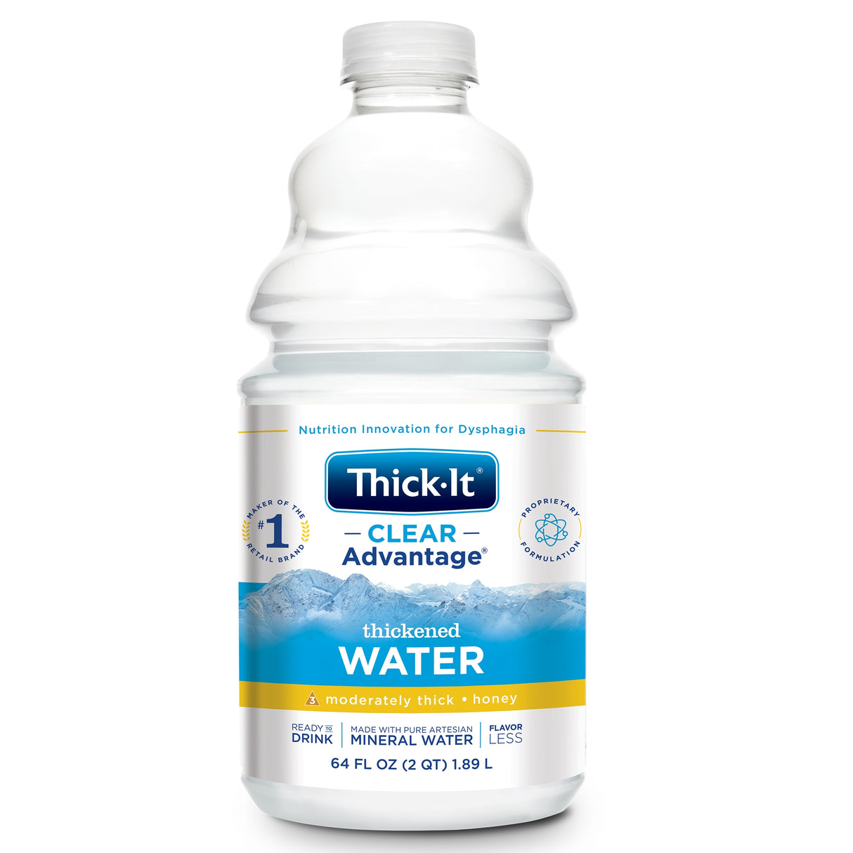 Thickened Water Thick-It® Clear Advantage® 64 oz. Bottle Unflavored Liquid IDDSI Level 3 Moderately Thick/Liquidized - BeHope