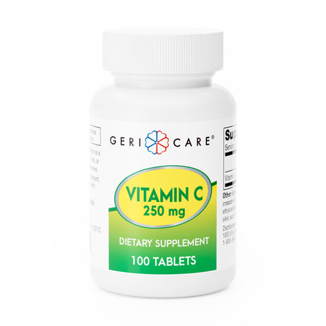 Vitamin C Supplement Geri-Care® Ascorbic Acid 250 mg Strength Tablet 100 per Bottle - BeHope