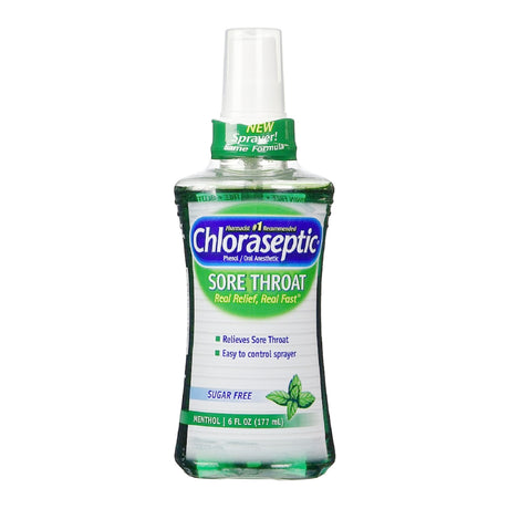 Sore Throat Relief Chloraseptic® 1.4% Strength Oral Spray 6 oz. - BeHope