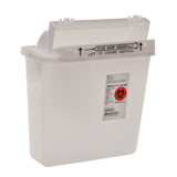 Sharps Container SharpStar™ In-Room™ Translucent Base 12-1/2 H X 10-3/4 W X 5-1/2 D Inch Horizontal Entry 1.25 Gallon - BeHope
