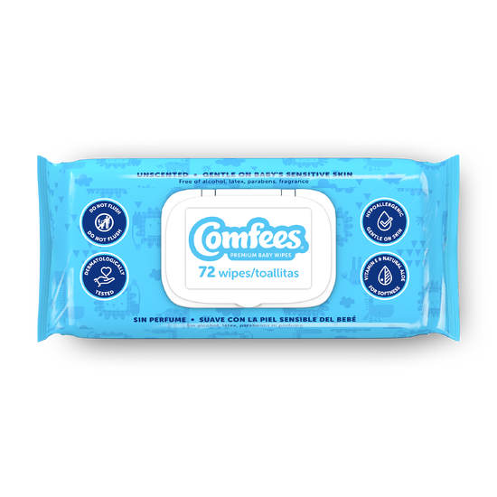 Baby Wipe Comfees® Soft Pack Unscented 72 Count - Behope