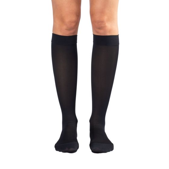 Compression Socks Dr. Comfort® Knee High Large Black Closed Toe - Behope