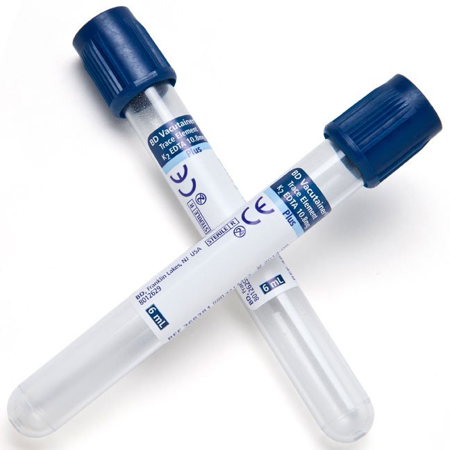 BD Vacutainer® SPC Plus Venous Blood Collection Tube K2 EDTA Additive 6 mL BD Hemogard™ Closure Plastic Tube - BeHope