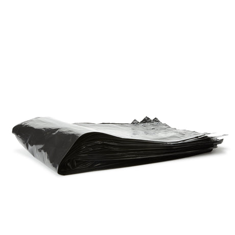 Trash Bag Colonial Bag 60 gal. Black LLDPE 1 mil 38 X 58 Inch X-Seal Bottom Flat Pack - BeHope