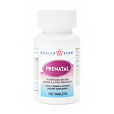 Prenatal Vitamin Supplement HEALTHSTAR® Tablet 100 per Bottle - BeHope