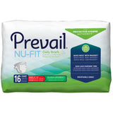 Unisex Adult Incontinence Brief Prevail® Nu-Fit® Medium Disposable Heavy Absorbency - BeHope