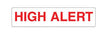 Pre-Printed Label Indeed Caution Label White Paper HighAlert Red Alert Label 3/8 X 1-5/8 Inch - BeHope