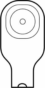 Colostomy Pouch Premier™ Flextend™ One-Piece System 9 Inch Length Flat, Pre-Cut 1 Inch Stoma Drainable - BeHope