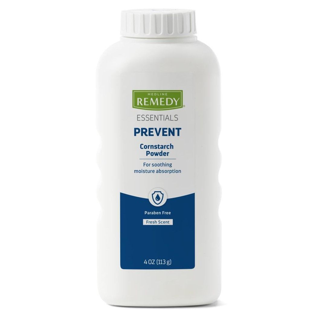 Medline Remedy Essentials Cornstarch Powder 4oz 36Ct