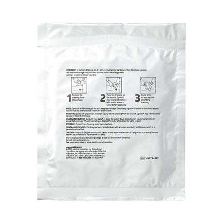 Opticell Gelling Fiber Wound Dressing 10cm X 10cm