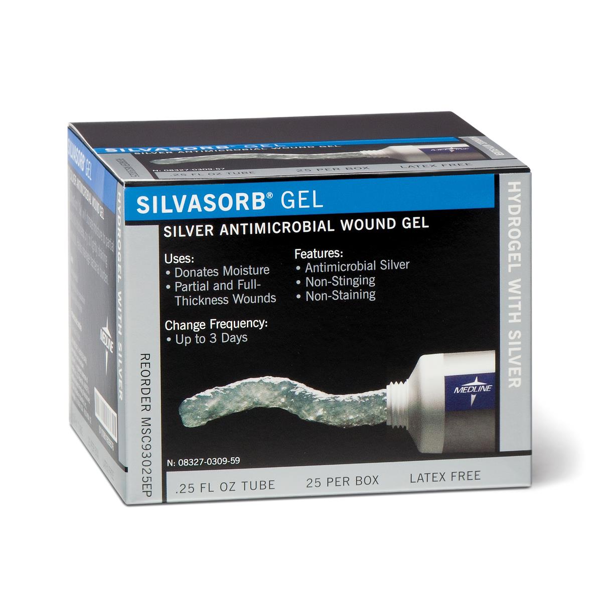 Silvasorb Anitmicrobial Wound Gel 89ml Tube Case/12 Each