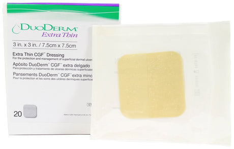Thin Hydrocolloid Dressing DuoDERM® Extra Thin CGF® Film Backing 6 X 7 Inch Triangle Hydrocolloid / Film - BeHope