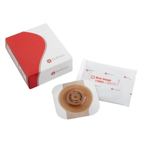 Ostomy Barrier FlexTend™ Trim to Fit, Extended Wear Adhesive Tape 57 mm Flange Red Code System Hydrocolloid Up to 1-1/2 Inch Opening - BeHope