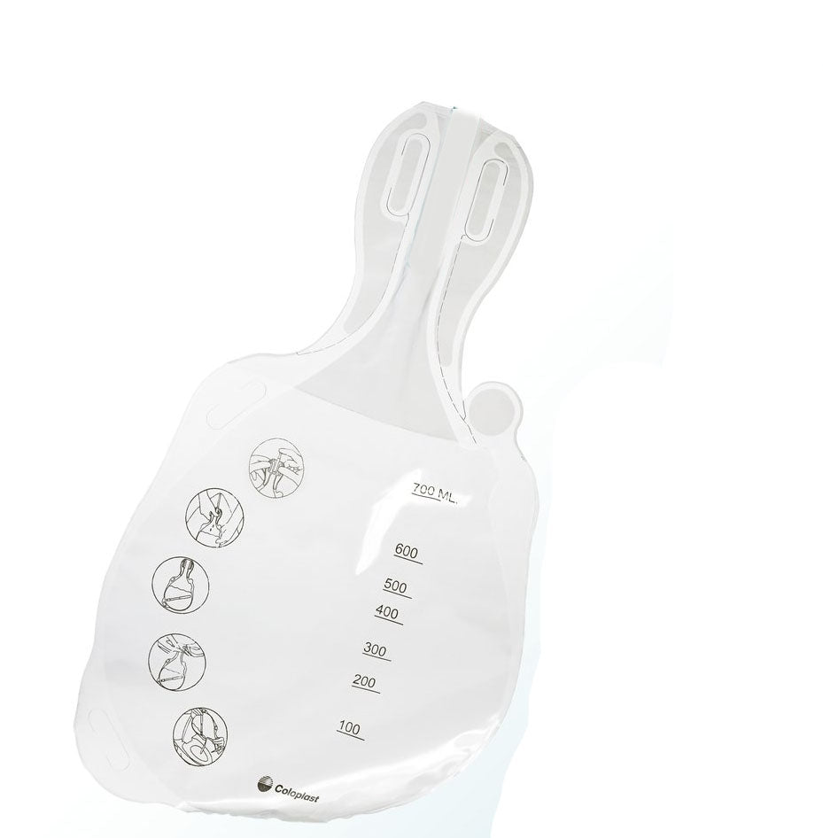 Urostomy Pouch Coloplast® Uro Two-Piece System 6 Inch Length, Micro 2 Inch Stoma Drainable - BeHope
