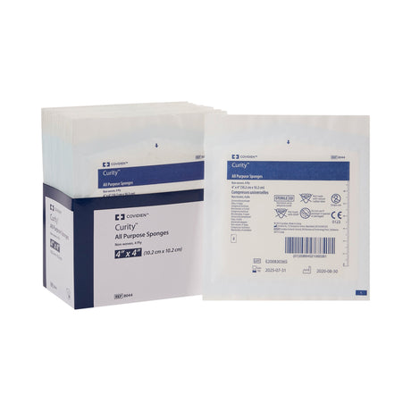 Nonwoven Sponge Curity™ 4 X 4 Inch 4-Ply Sterile 2 per Pack - BeHope