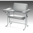 Blood Drawing Chair McKesson 1 Fixed Armrest, 1 Flip Up Armrest Gray - BeHope