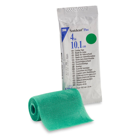 Cast Tape 3M™ Scotchcast™ Plus 4 Inch X 12 Foot Fiberglass / Resin Green - BeHope