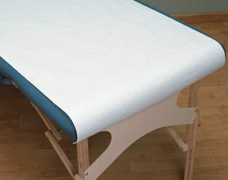 Table Paper Spa Essentials® 21 Inch Width 125 Foot Length White Crepe - BeHope