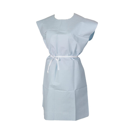 Patient Exam Gown TIDI® X-Large Blue Disposable - BeHope